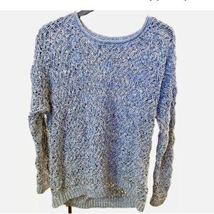 Eddie Bauer Loose Crochet Knit Sweater Size Large